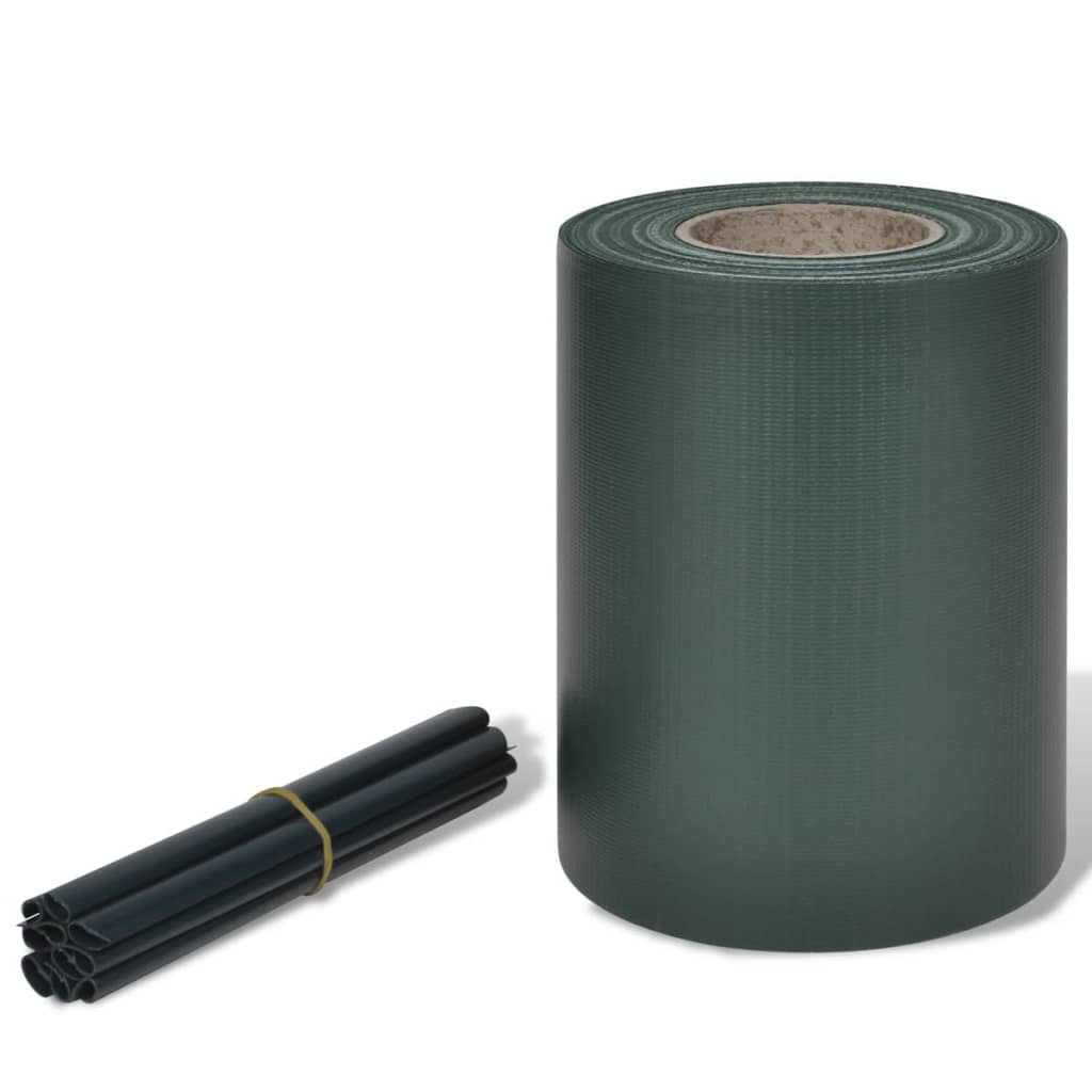 Tuinscherm 70x0,19 m PVC groen 70 x 0.19 m Groen