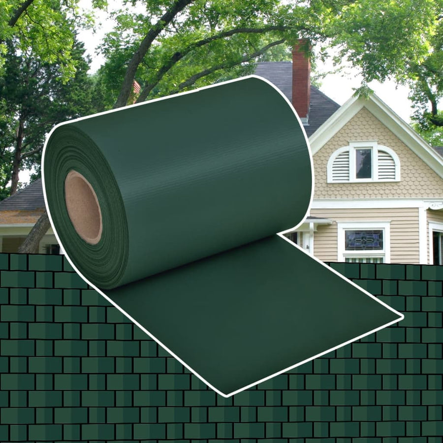 Tuinscherm 70x0,19 m PVC groen 70 x 0.19 m Groen