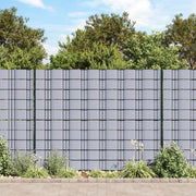Tuinscherm 70x19 cm grijs PVC