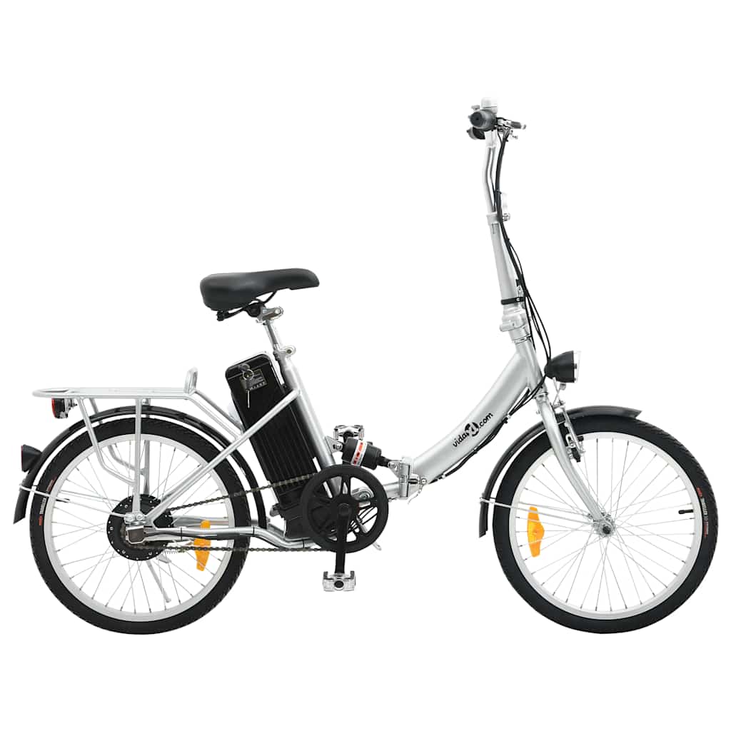 Elektrische Fiets Inklapbaar Met Li-Ion-Accu Aluminiumlegering Zilver
