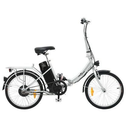 Elektrische Fiets Inklapbaar Met Li-Ion-Accu Aluminiumlegering Zilver