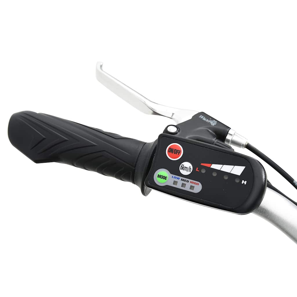 Elektrische Fiets Inklapbaar Met Li-Ion-Accu Aluminiumlegering Zilver