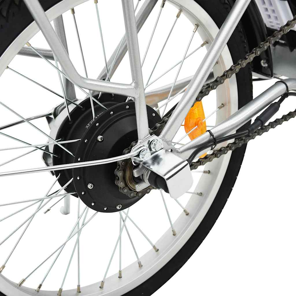 Elektrische Fiets Inklapbaar Met Li-Ion-Accu Aluminiumlegering Zilver