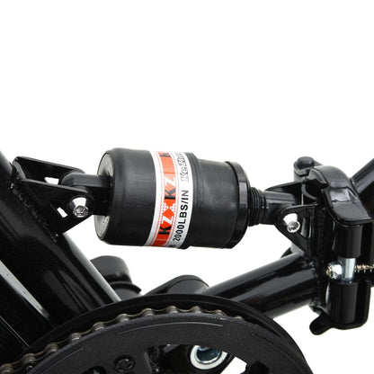 Elektrische Fiets Inklapbaar Met Li-Ion-Accu Aluminiumlegering Zwart