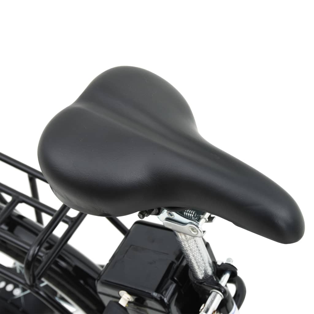 Elektrische Fiets Inklapbaar Met Li-Ion-Accu Aluminiumlegering Zwart