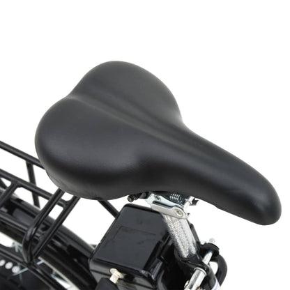 Elektrische Fiets Inklapbaar Met Li-Ion-Accu Aluminiumlegering Zwart