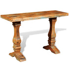 Wandtafel massief gerecycled hout bruin