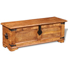Opbergkist ruw mangohout 110x35x40 cm
