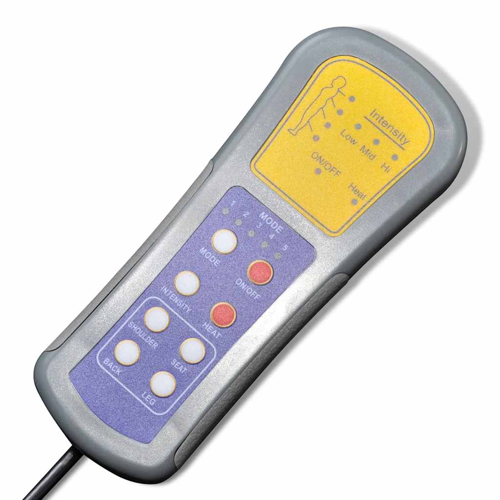 Massagestoel kunstleer zwart