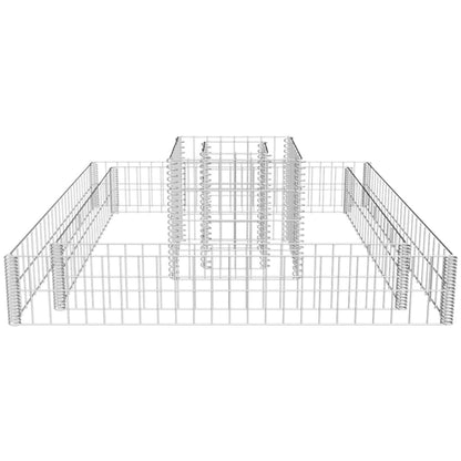 Gabion Plantenbak 120X120X20 Cm Gegalvaniseerd Staal