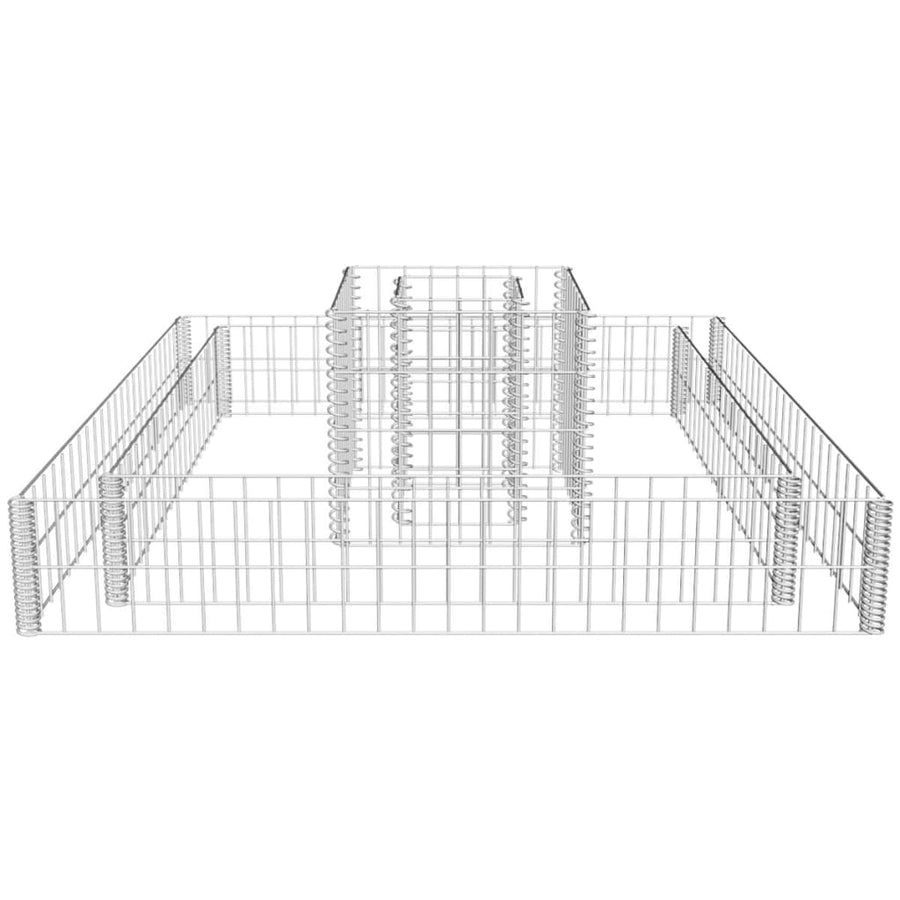 Gabion Plantenbak 120X120X20 Cm Gegalvaniseerd Staal
