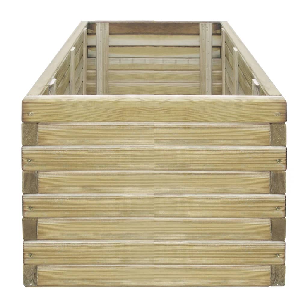 Plantenbak Verhoogd Rechthoekig Hout 100 x 50 x 40 cm Beige