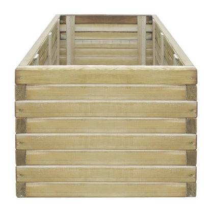 Plantenbak Verhoogd Rechthoekig Hout 100 x 50 x 40 cm Beige