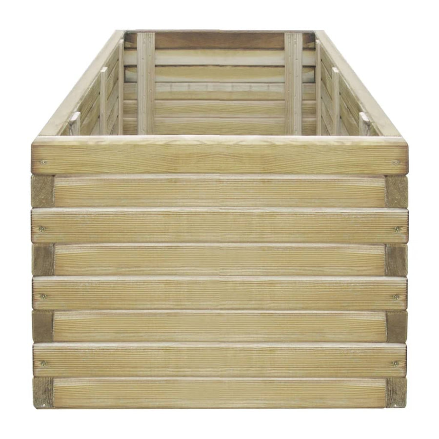 Plantenbak Verhoogd Rechthoekig Hout 100 x 50 x 40 cm Beige