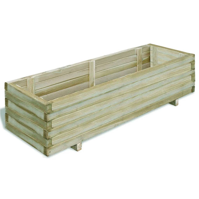 Plantenbak Verhoogd Rechthoekig Hout 120 x 40 x 30 cm Groen