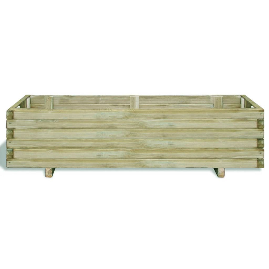 Plantenbak Verhoogd Rechthoekig Hout 120 x 40 x 30 cm Groen