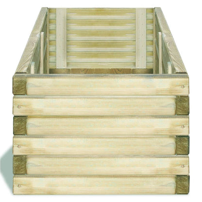 Plantenbak Verhoogd Rechthoekig Hout 120 x 40 x 30 cm Groen