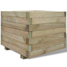 Plantenbak Verhoogd Vierkant Hout 50 x 50 x 40 cm Groen