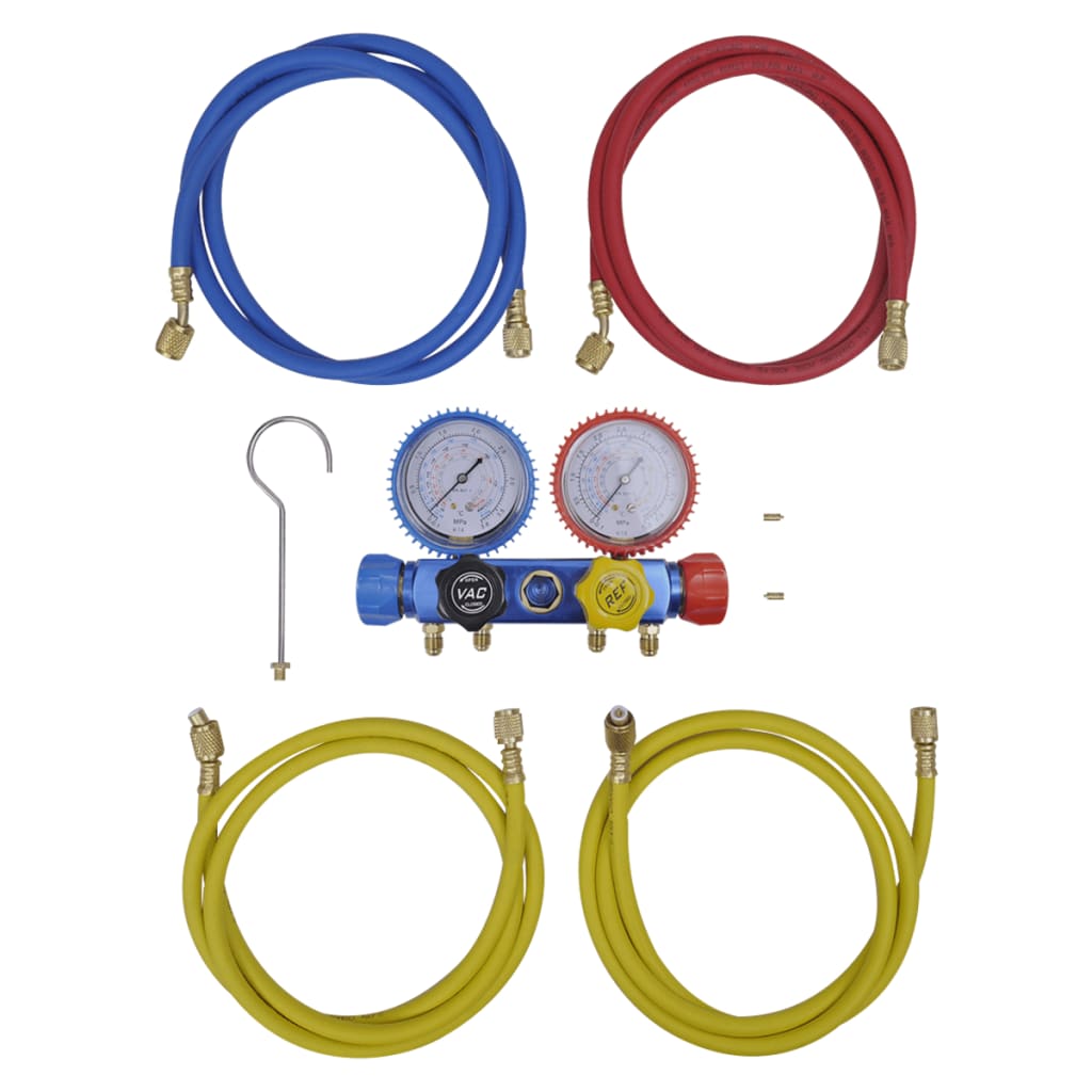 Manometer Set Voor Airco Met 4-Richtingen