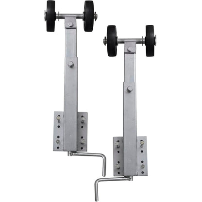 2-Delige Rollerboegsteunenset Voor Boottrailer 59-84 Cm