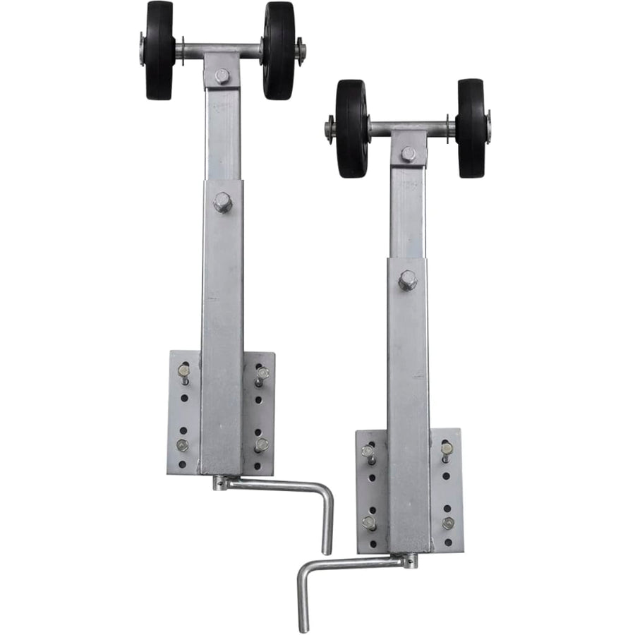 2-Delige Rollerboegsteunenset Voor Boottrailer 59-84 Cm