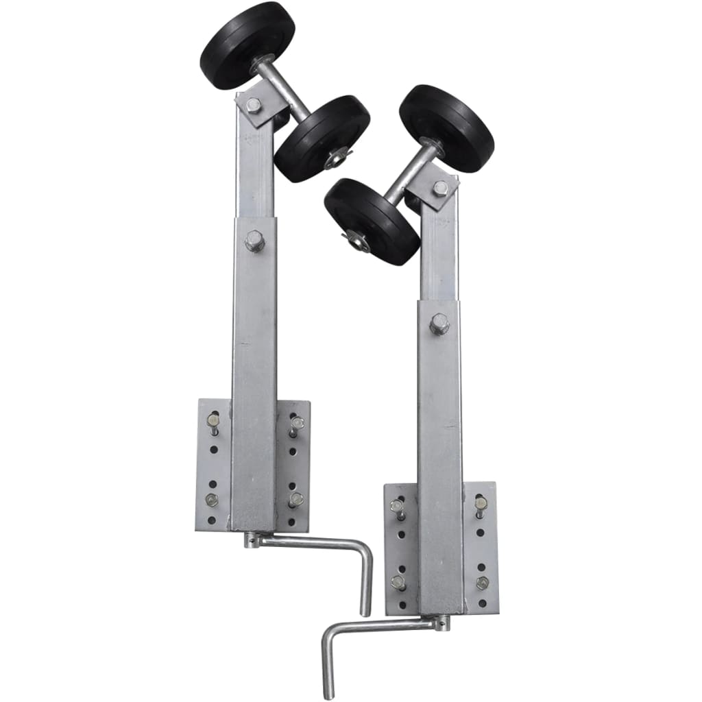 2-Delige Rollerboegsteunenset Voor Boottrailer 59-84 Cm
