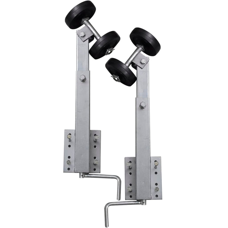 2-Delige Rollerboegsteunenset Voor Boottrailer 59-84 Cm