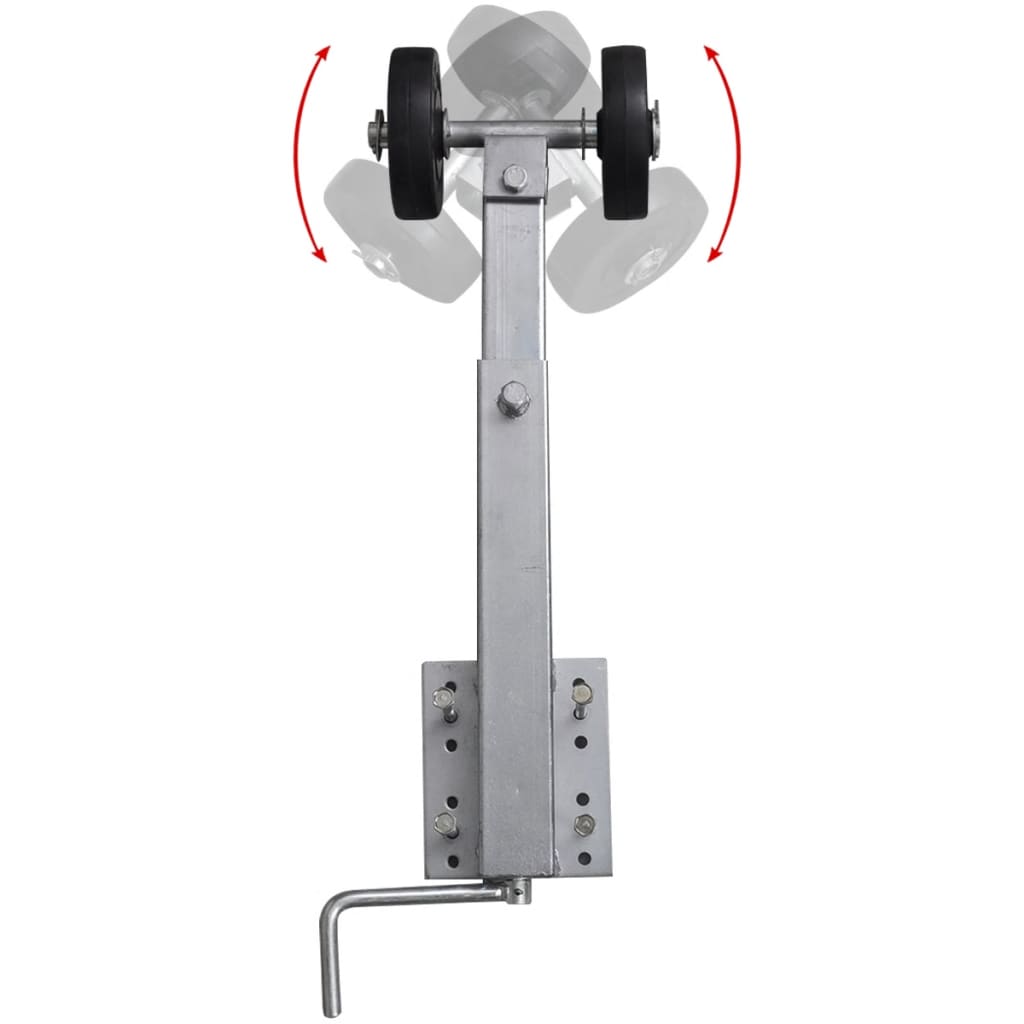 2-Delige Rollerboegsteunenset Voor Boottrailer 59-84 Cm