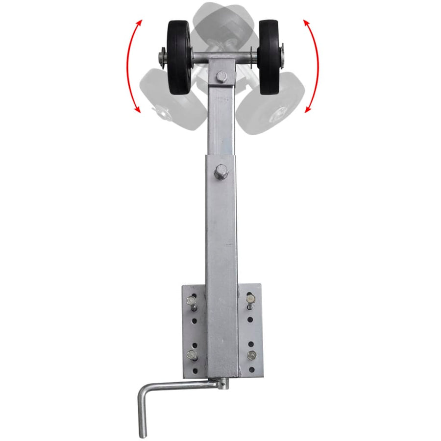 2-Delige Rollerboegsteunenset Voor Boottrailer 59-84 Cm