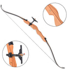Recurveboog 68 inch 30 lb hout donkerbruin