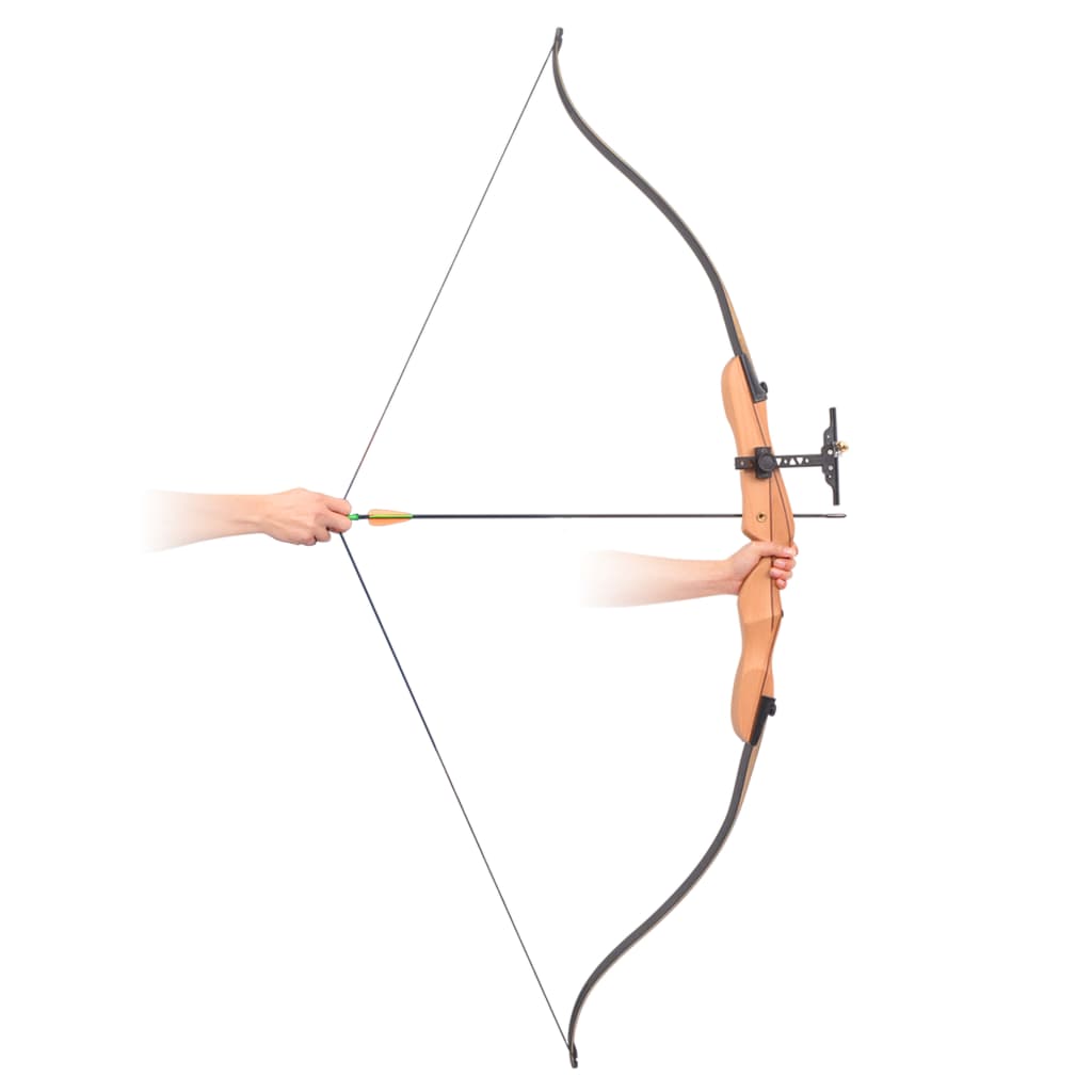Recurveboog Voor Volwassenen 68" 30 Lb Zwart