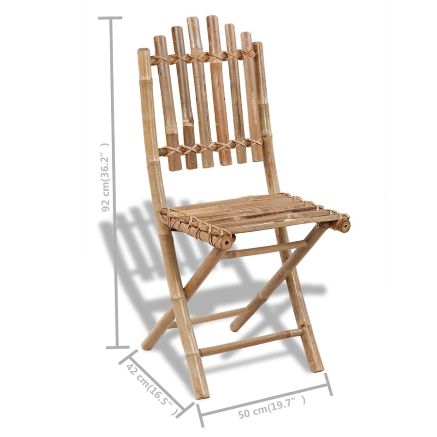 Tuinstoelen Inklapbaar Bamboe 4
