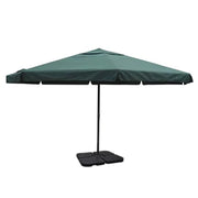 Parasol 5 m aluminium groen