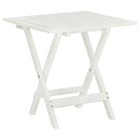 Bistrotafel 46x46x47 cm massief acaciahout wit inklapbaar