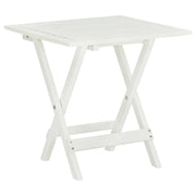 Bistro Table 46x46x47 cm Solid Acacia Wood White