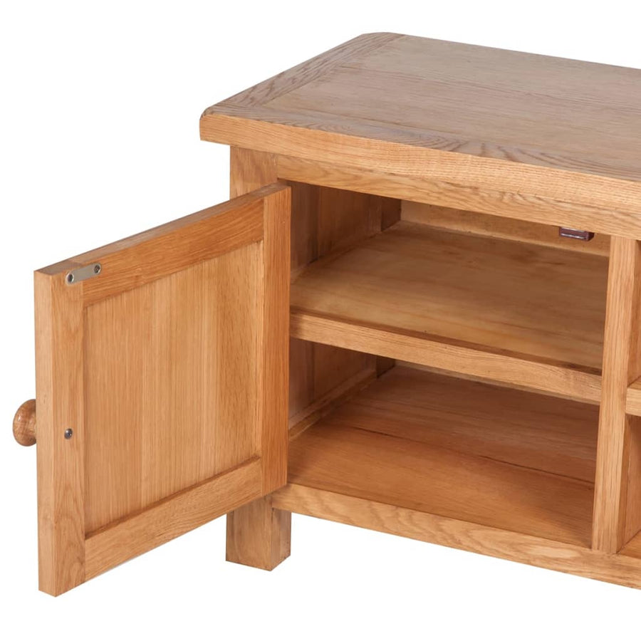 Tv-meubel 103x36x46 cm massief eikenhout