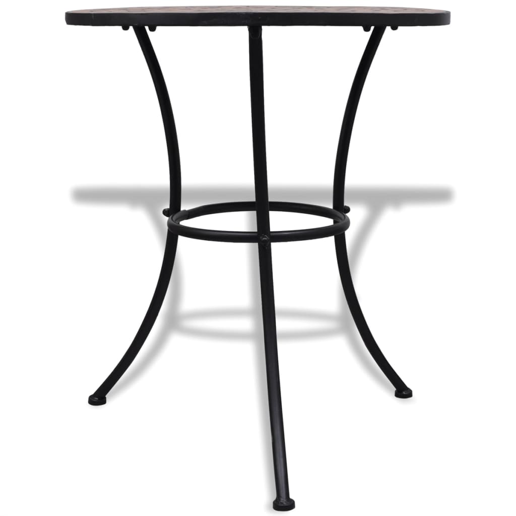 -Delige Bistroset Keramische Tegel Terracotta Rond