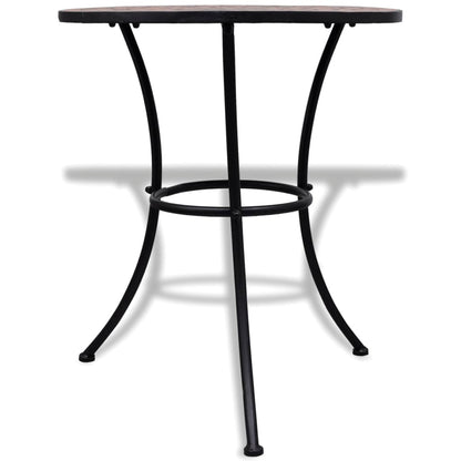 -Delige Bistroset Keramische Tegel Terracotta Rond