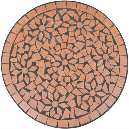 -Delige Bistroset Keramische Tegel Terracotta Rond