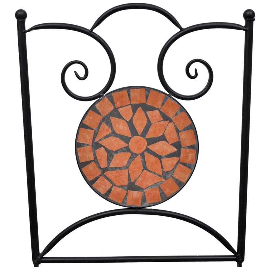 -Delige Bistroset Keramische Tegel Terracotta Rond