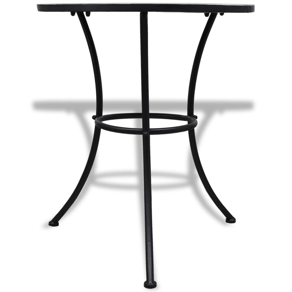 -Delige Bistroset Keramische Tegel Blauw en wit Rond