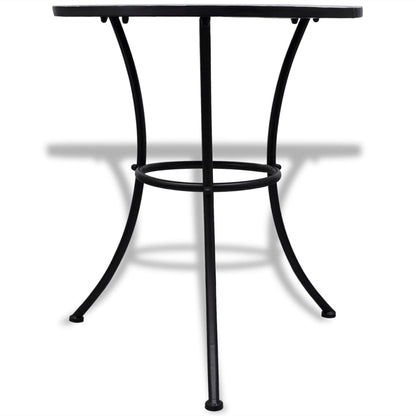-Delige Bistroset Keramische Tegel Blauw en wit Rond