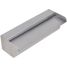 Zwembadwaterval Rechthoekig Roestvrij Staal 30 cm zonder LED