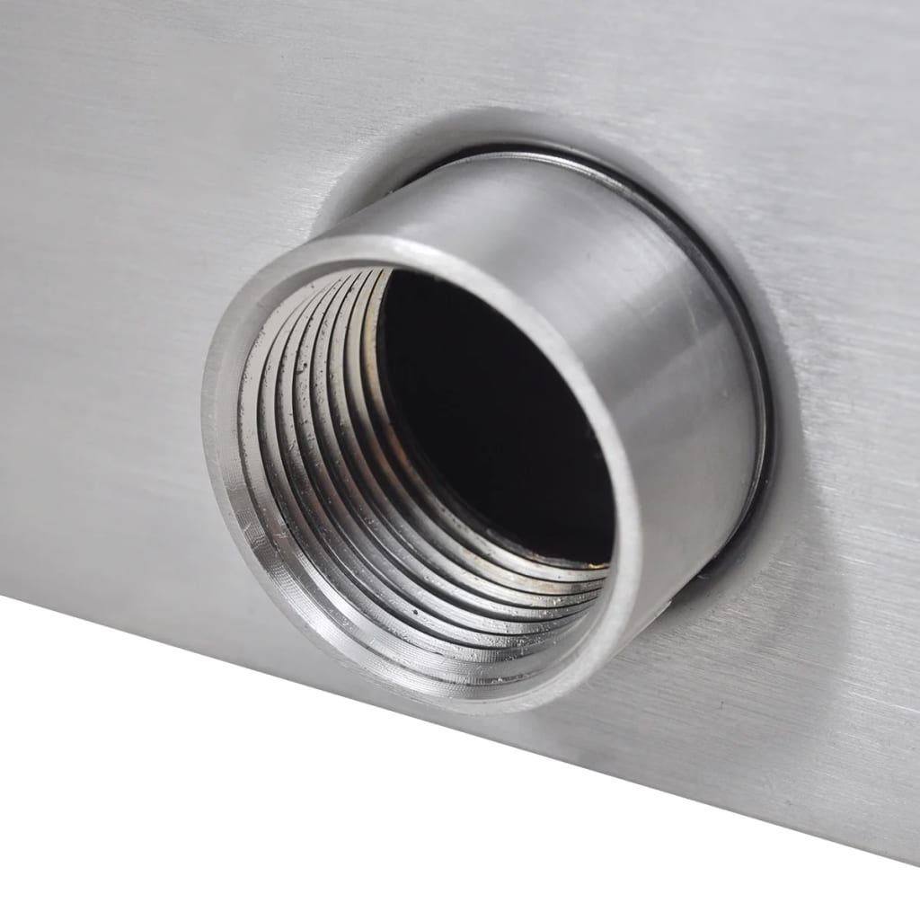 Zwembadwaterval Rechthoekig Roestvrij Staal 60 cm zonder LED