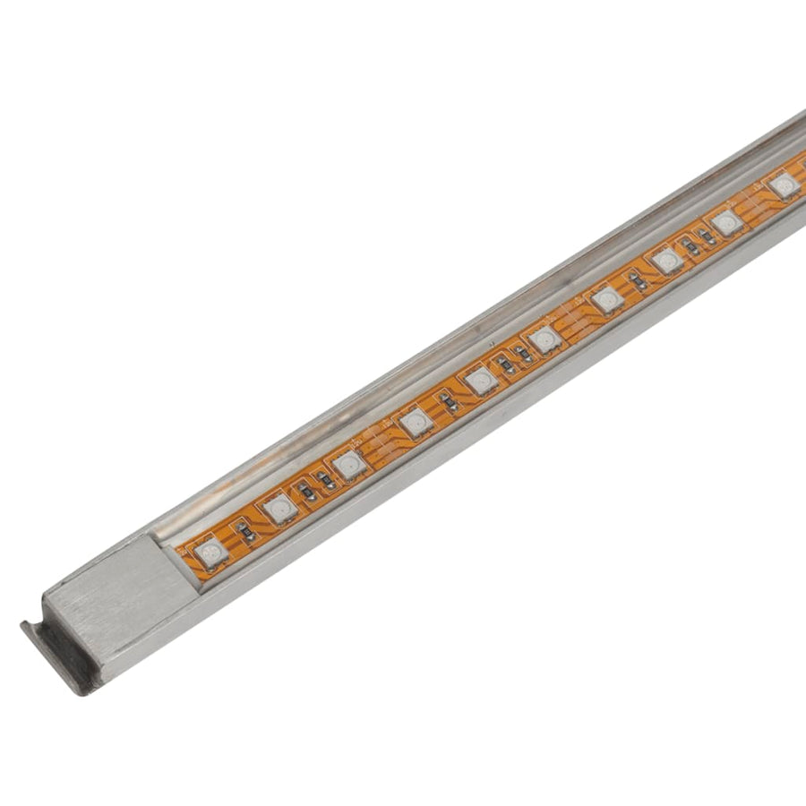 Zwembadwaterval 'S Rechthoekig Roestvrij Staal 45 cm met LED