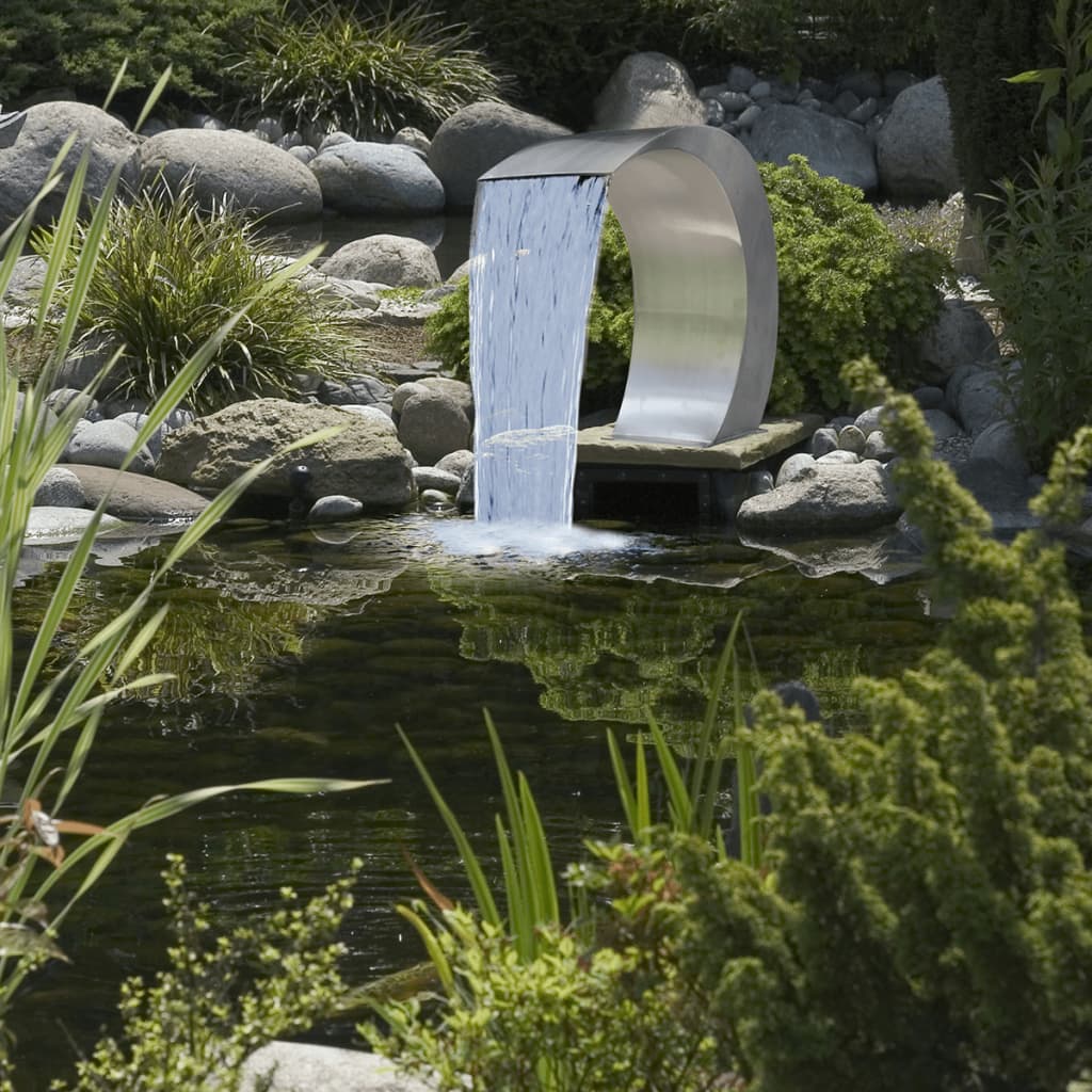 Zwembadwaterval 45X30X60 Cm Roestvrij Staal zonder LED