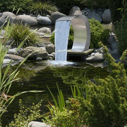 Zwembadwaterval 45X30X60 Cm Roestvrij Staal zonder LED