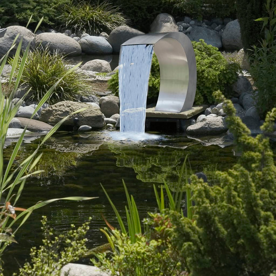 Zwembadwaterval 45X30X60 Cm Roestvrij Staal zonder LED