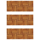 Terrastegels verticaal patroon 30 x 30 cm Acacia set van 30 30 Bruin Patroon 2