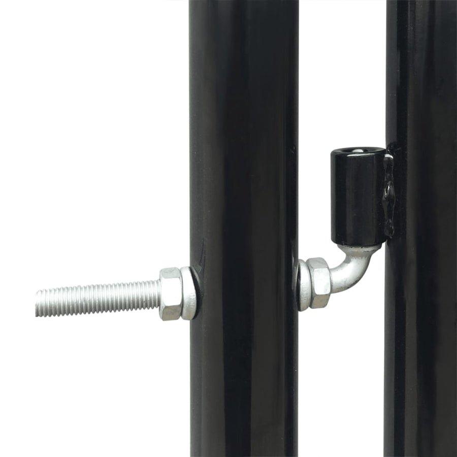 Poort enkel 100x250 cm zwart 100 x 250 cm